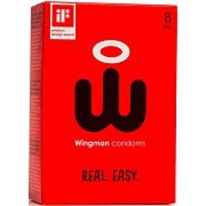 Wingman – kondomy s nasazovací sponou 8 ks