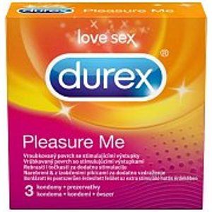 Durex Pleasure Me – s vroubky a výstupky 3 ks